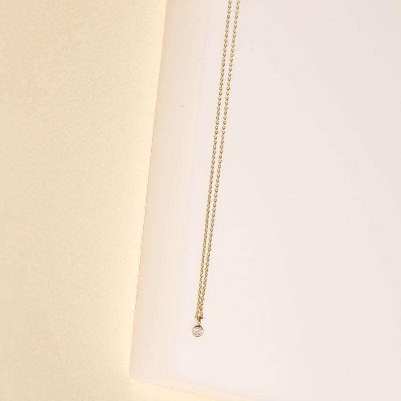 TEENY DIAMOND CHOKER NECKLACE EDITORIAL