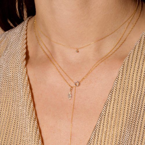 TEENY DIAMOND CHOKER NECKLACE WEAR IT WITH