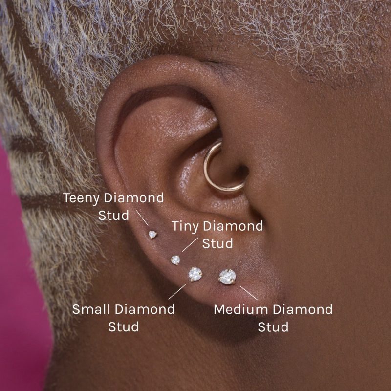 TEENY DIAMOND STUD FULL LOOK 2d153958 53b6 4e1f a38b bad1b9e0c918