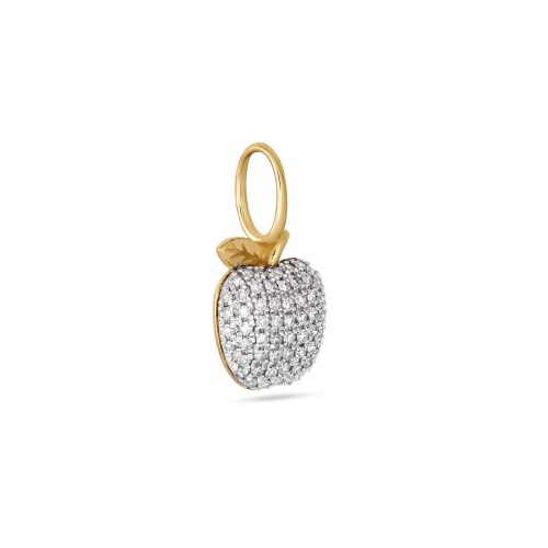 THE BIG PAVE APPLE CHARM SIDE 1