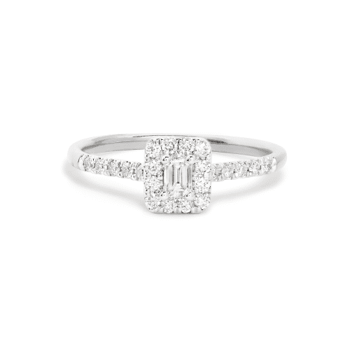 Stone and Strand 14K White Gold The Greta Diamond Ring Front Image