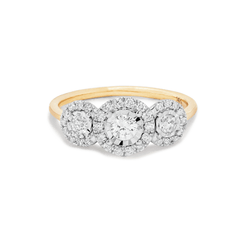 Stone and Strand 14K Yellow Gold The Josephine Ring Front Image