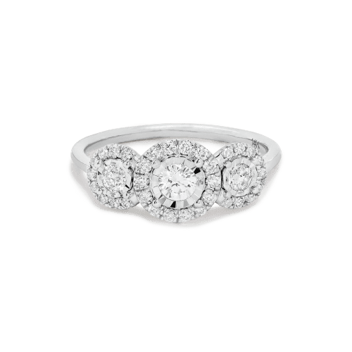 Stone and Strand 14K White Gold Gold The Josephine Diamond Ring Front Image