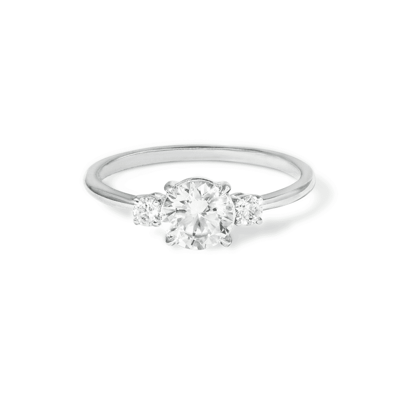 Stone and Strand The Meghan Ring In Platinum Front Image