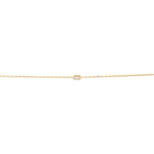 TINY BAGUETTE DIAMOND BRACELET FRONT 1