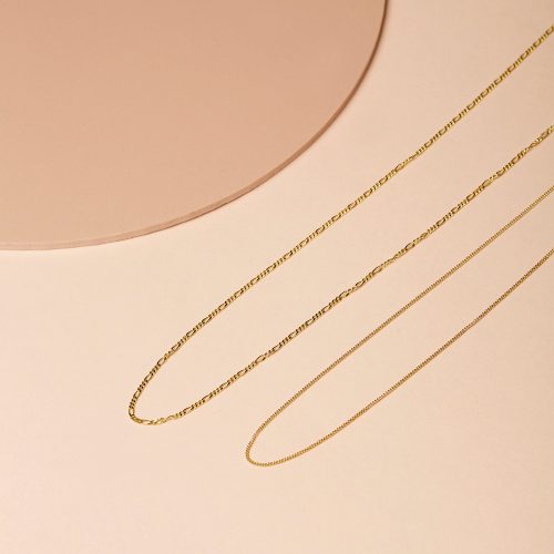 TINY CURB CHAIN CHOKER NECKLACE EDITORIAL COLLECTION