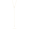 Stone and Strand 14K Yellow Gold Tiny Diamond Lariat Necklace Front Image