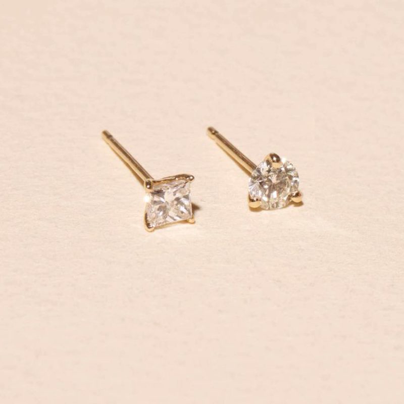 TINY DIAMOND MISMATCH STUDS GIFT SET EDITORIAL COLLECTION