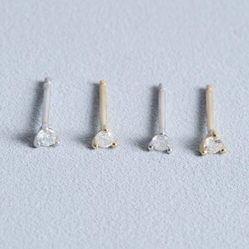 TINY DIAMOND STUDS EDITORIAL