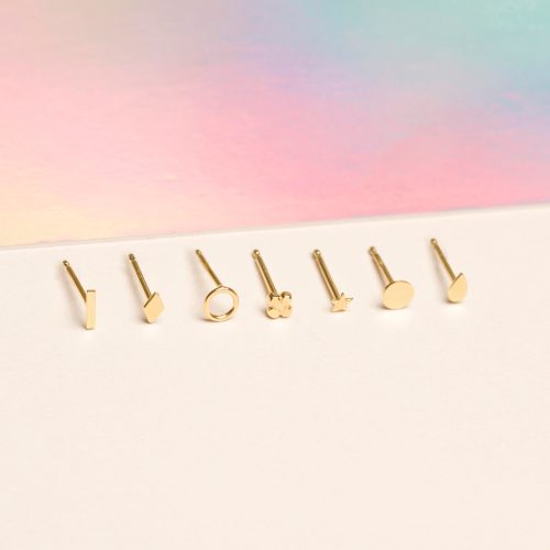 TINY DOT STUD EARRING EDITORIAL COLLECTION 2