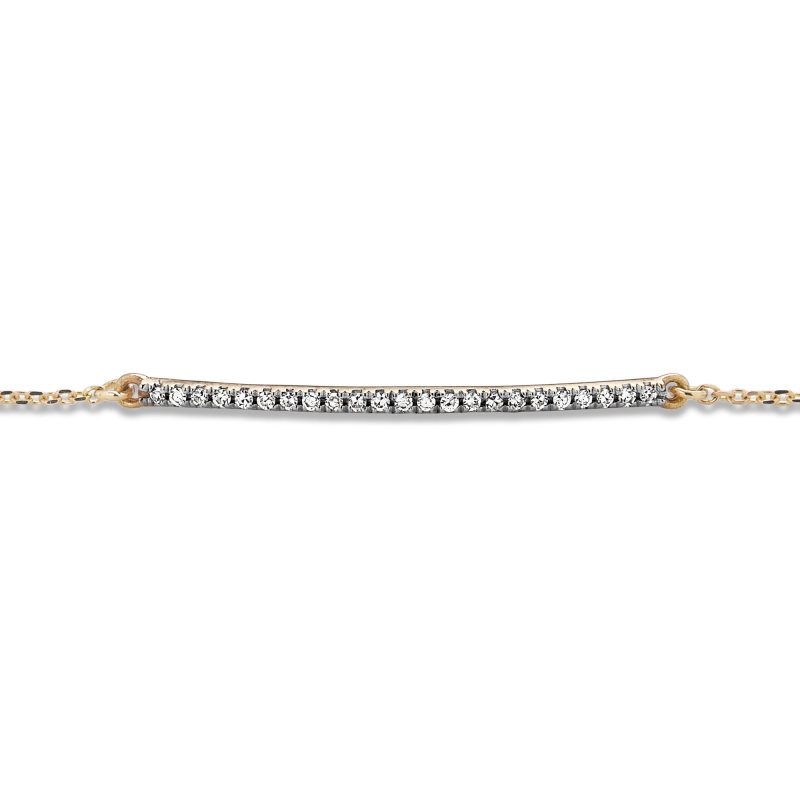 TINY PAVE DIAMOND BAR BRACELET FRONT 2