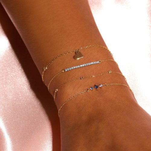 TINY PAVE DIAMOND BAR BRACELET WEAR IT WITH