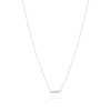 Tiny Pave Diamond Bar Necklace