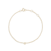 Stone and Strand 10K Yellow Gold Tiny Round Diamond Bracelet Front Image