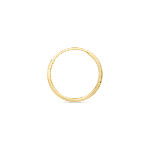 TINY ROUND ENDLESS HOOP EARRINGS SINGLE