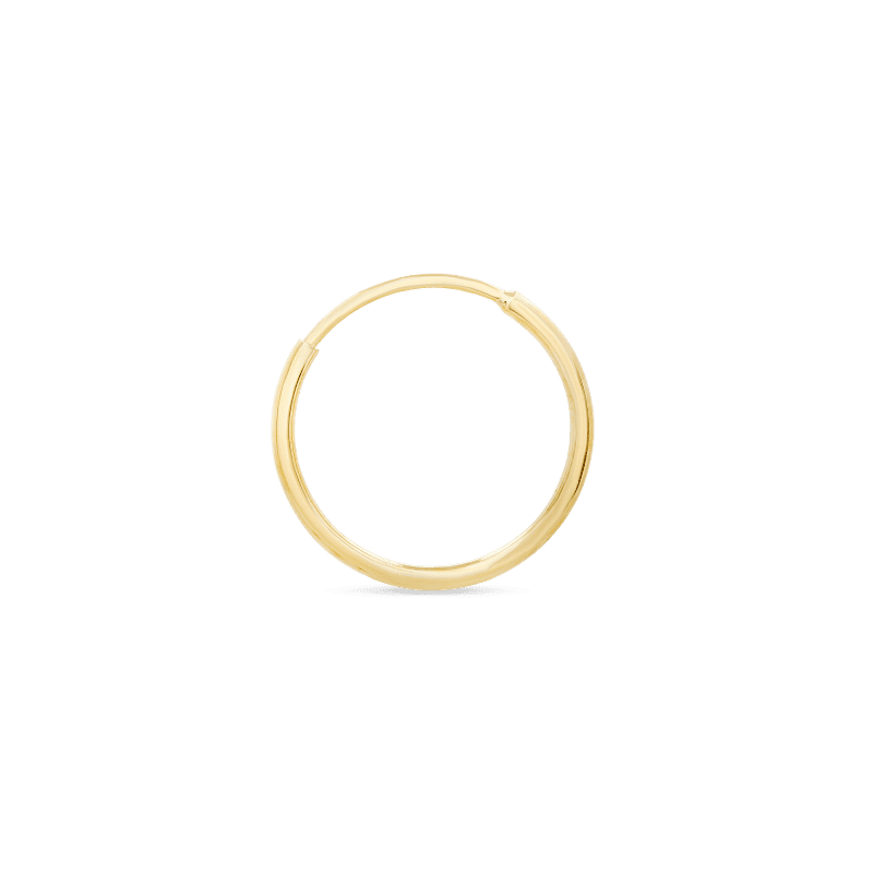 TINY ROUND ENDLESS HOOP EARRINGS SINGLE