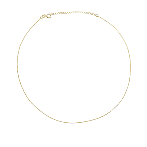 Tiny Curb Chain Choker Necklace