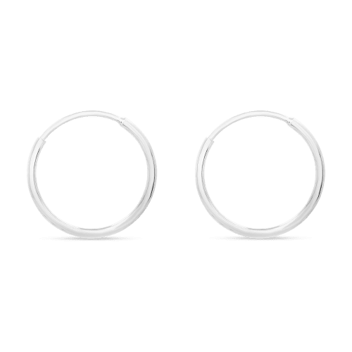 Tiny Round Endless Hoop Earrings