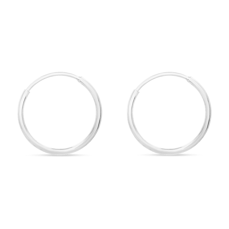 Tiny Round Endless Hoop Earrings