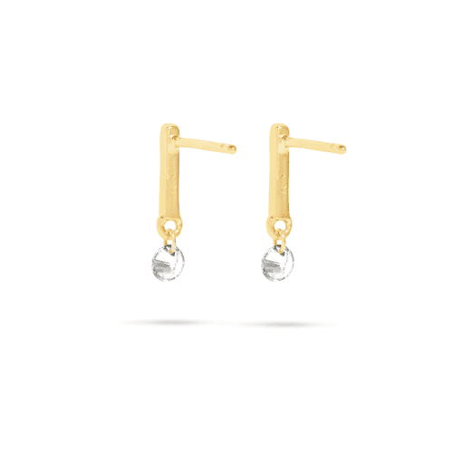 TWINKLE DIAMOND DROP STUDS REAR