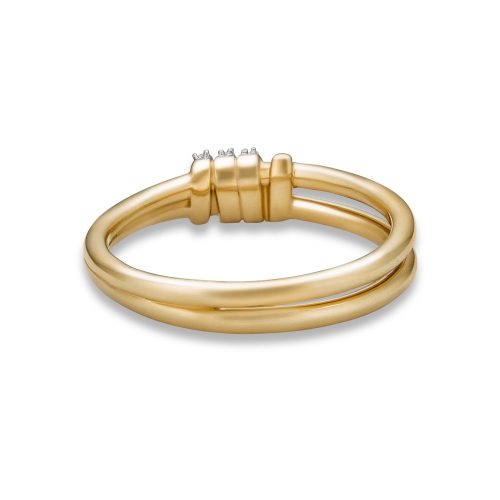 TWINKLING TWINE PAVE DUO RING REAR