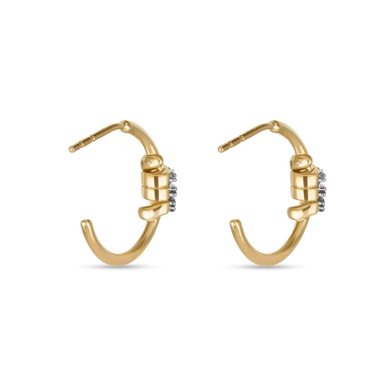 TWINKLING TWINE PAVE HOOPS REAR