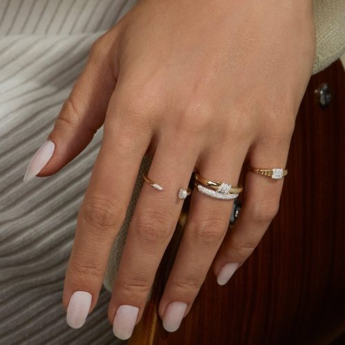 TWINKLING TWINE PAVE RING WEAR IT WITH