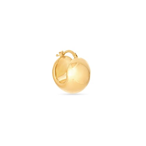 Stone and Strand 14K Yellow Gold Ultra Puff Gold Huggies Single Image