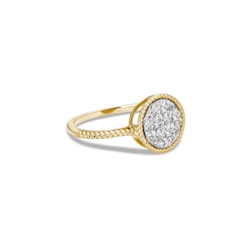 UNCORKED PAVE COCKTAIL RING SIDE