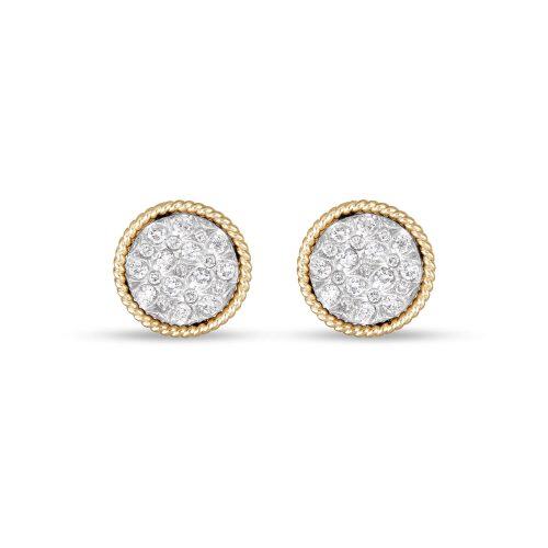 Stone and Strand 10K Yellow Gold Uncorked Pave Studs Front Image