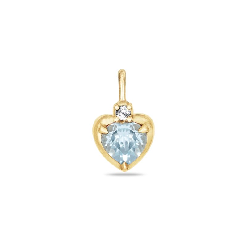 WATER SIGN HEART CHARM FRONT