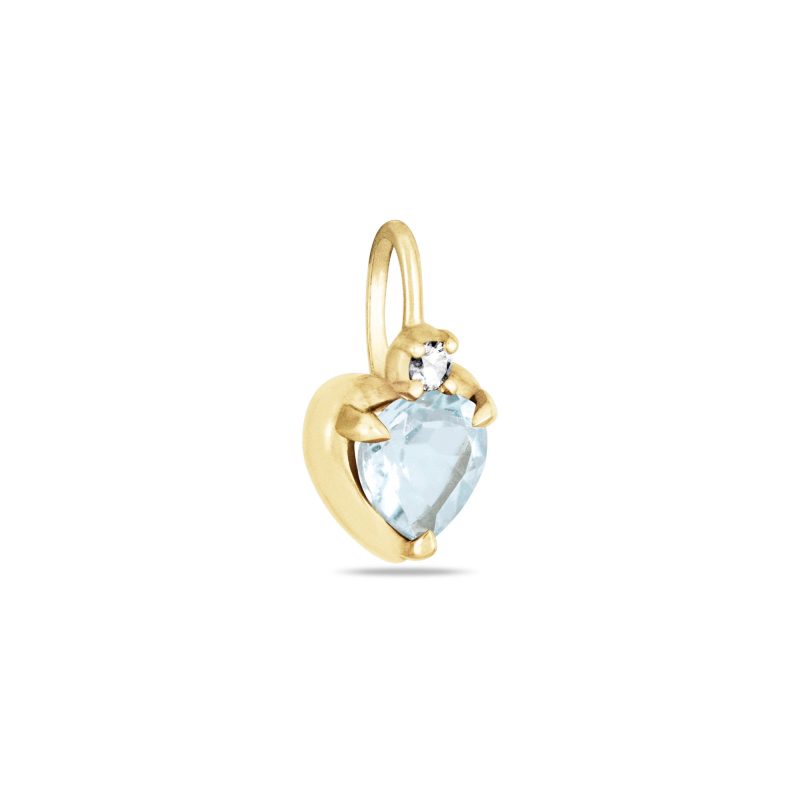 WATER SIGN HEART CHARM SIDE