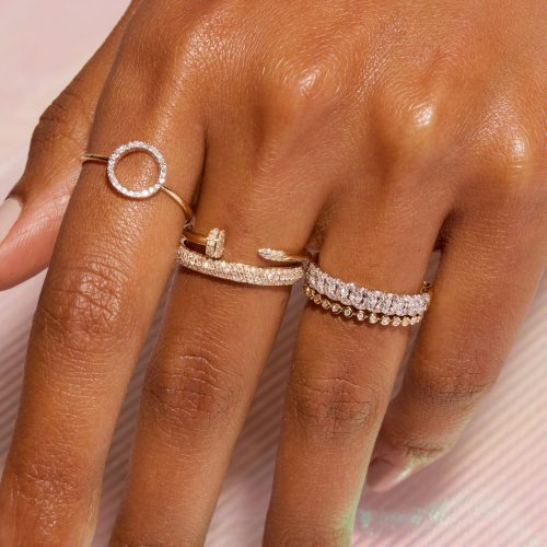 WELL ROUNDED DIAMOND RING WEAR IT WITH