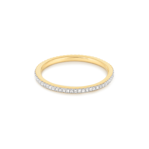 White Diamond Pave Eternity Band