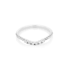 White Gold Bold Diamond Pave Curve Band