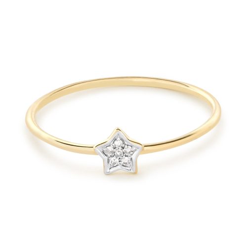 queue pave star ring