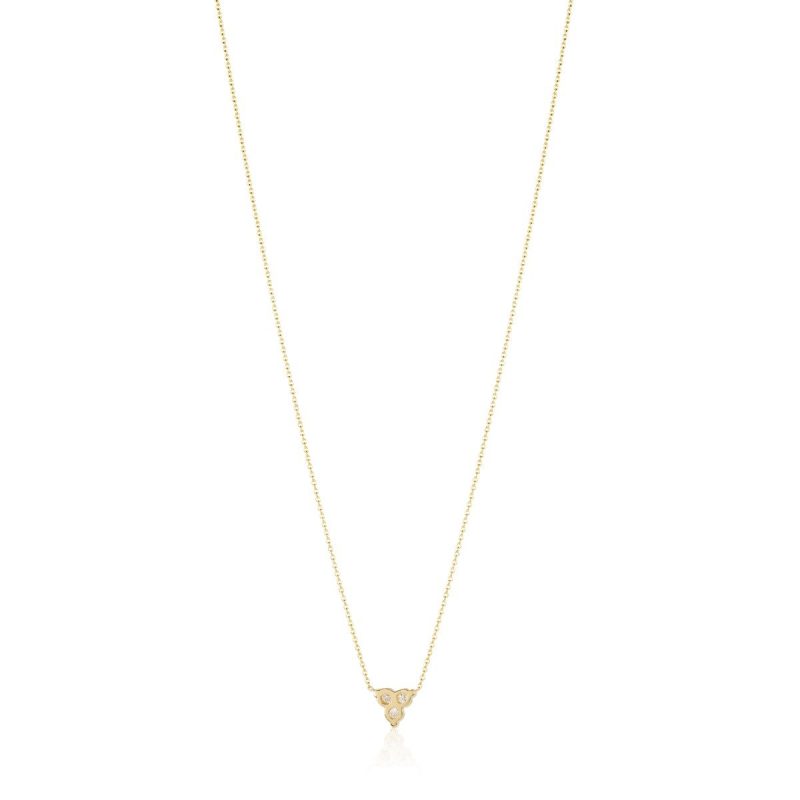 s s diamonds diamond triad necklace back