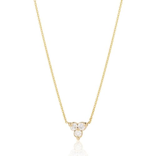 s s diamonds diamond triad necklace close up 1