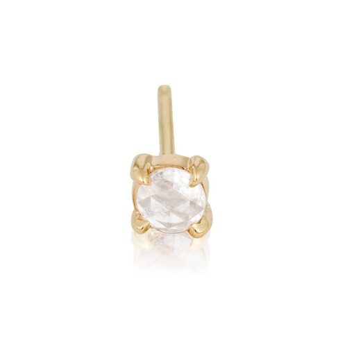 s s diamonds rosecut diamond prong stud front